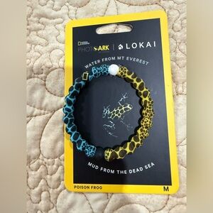 Lokai National Geographic Collection Poison Frog silicone beaded bracelet M